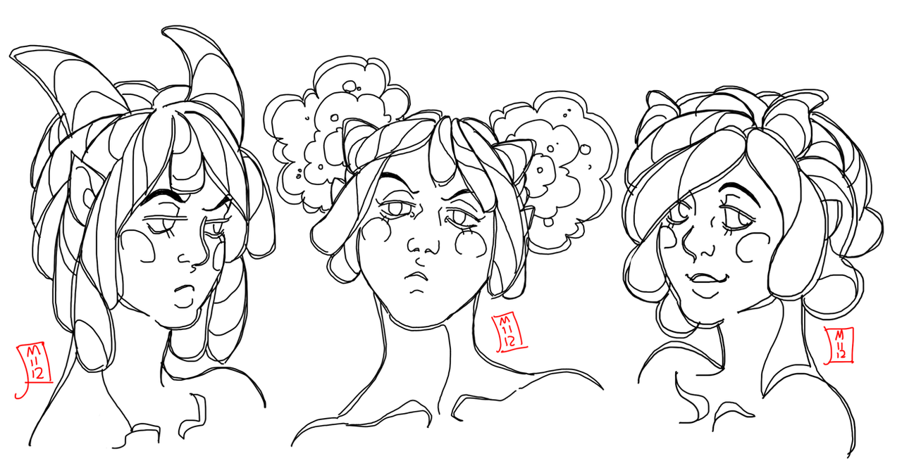 candyincubus:  asphyxikill:  Some $5 busts for NerinokuKai. :’D  Goyls!  Ah! HOW