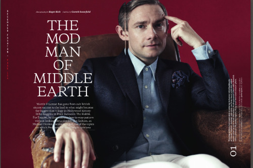 fuckyeahmartinfreeman: freelockedmage: Sorry about definition. Buy the paper magazine~~~ Scans from 