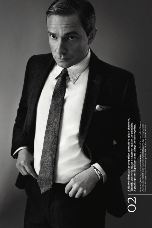 fuckyeahmartinfreeman: freelockedmage: Sorry about definition. Buy the paper magazine~~~ Scans from 