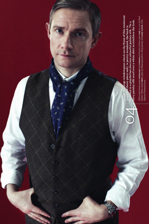 fuckyeahmartinfreeman: freelockedmage: Sorry about definition. Buy the paper magazine~~~ Scans from 