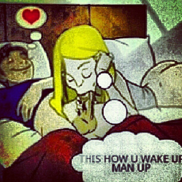 kingbbc:  Fellas, if she wake you up like this…she’s a keeper! 