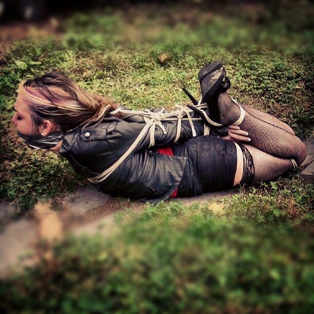 Outdoor hogtie