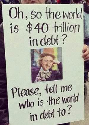 vegan-because-fuck-you:  “The world is going bankrupt, (what ever that means) because of this idea called debt, which doesnt even exist in the physical reality, its only part of a game we’ve invented. And yet, the well-being of BILLIONS of people