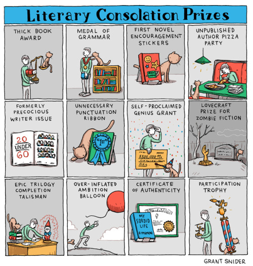 “ by incidentalcomics:
Literary Consolation Prizes (for the NY Times Book Review)
”