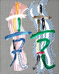aqqindex:   Roy Lichtenstein, Brushstroke