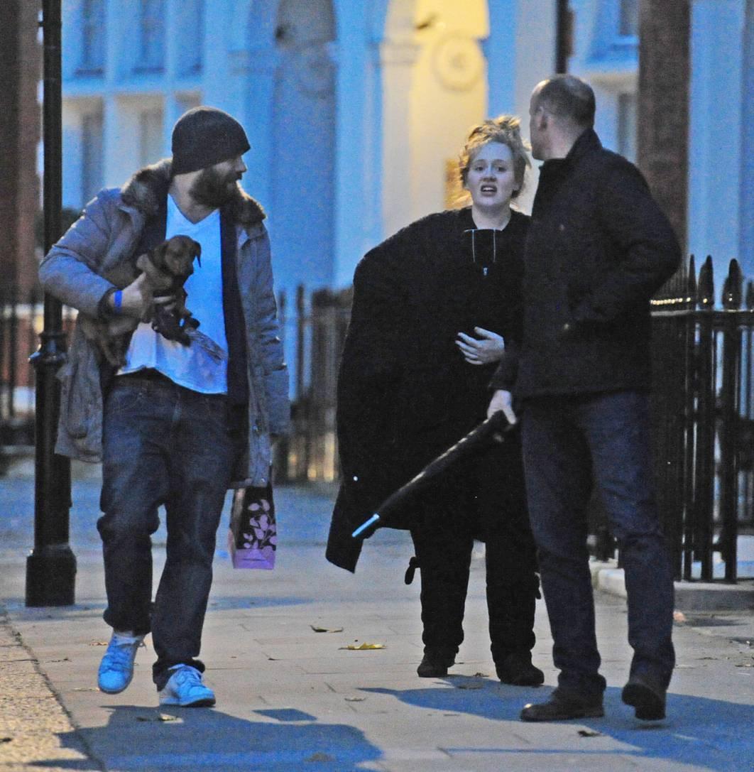 adelexlondon:  HQs: Adele &amp; Simon Konecki out in London.