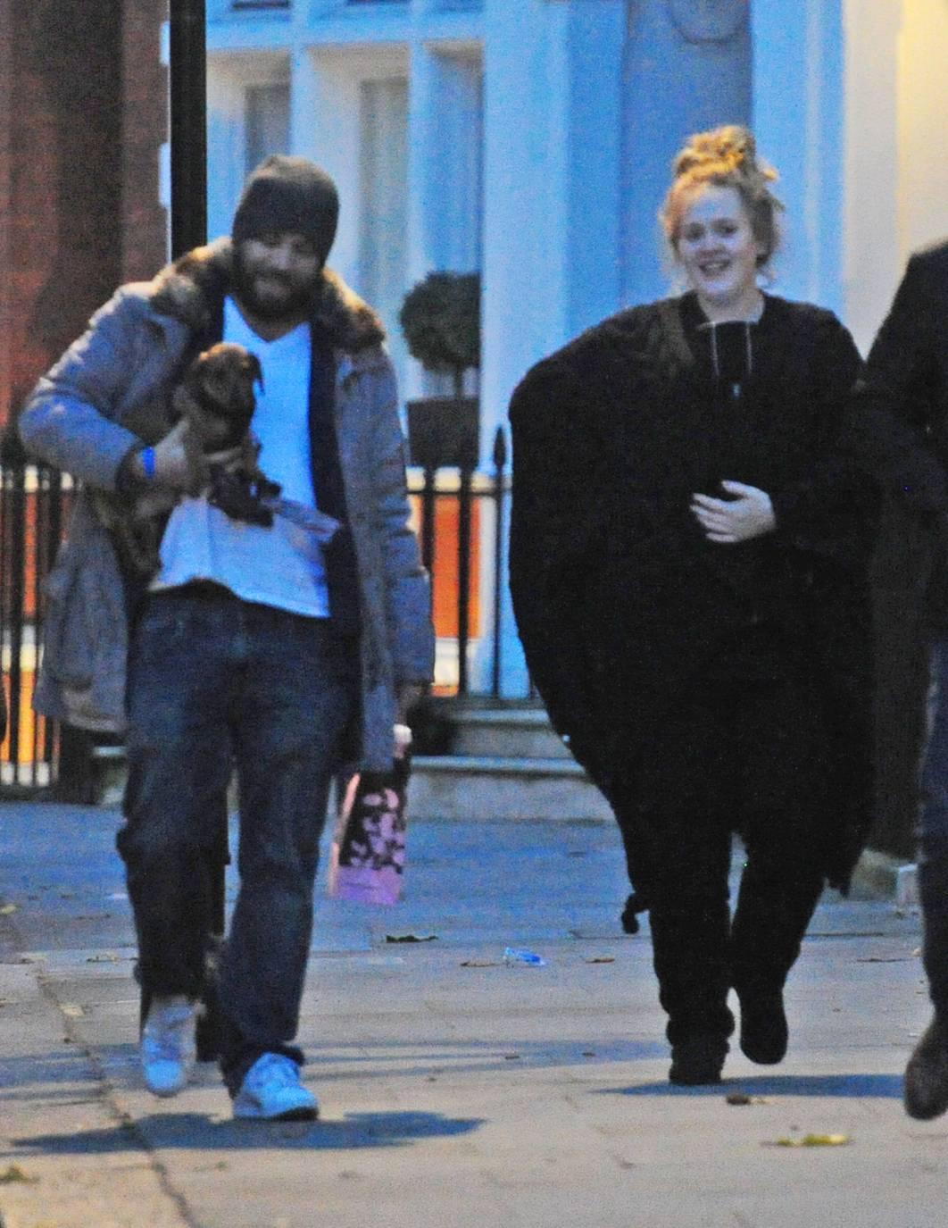 adelexlondon:  HQs: Adele &amp; Simon Konecki out in London.