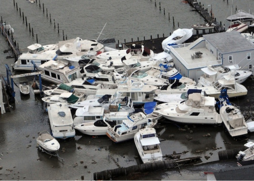 leslieseuffert:  As many of you already know, New Jersey got the brunt of Hurricane Sandy. Haunting images have emerged that show the incredible devastation it caused particularly along its coast. Waves washing over a roller coaster, a house partially