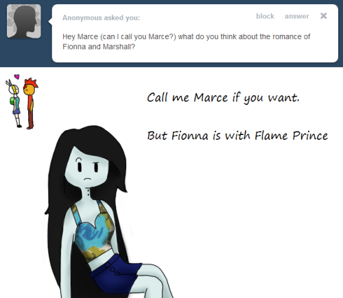 ask-the-vampire-queen:  artist: im terribly sorry for my appauling drawing of fionna and flame prince…. Also, im trying to teach myself to shade and this happened. I really have no idea if its good or bad so….