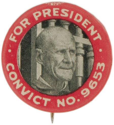 socialismartnature:  On Nov. 2, 1920, socialist Eugene V. Debs received one million
