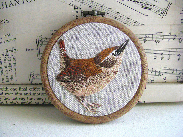 A gorgeous wren & sheet music as wrapping paper! Just my style.
I’ll be back to working on Bird After Bird soon. Finally unpacked (ish) and back in the swing with Troll Or Park. Park first, Bird second.