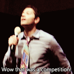 thesockmonkeyrenegade:  ohmysupernatural:  X  The look on his face in the last gif. “AH YES, THIS IS GREAT! I CAN HARNESS THIS POWER! I haven’t worked out what for yet, BUT I CAN HARNESS IT!” 