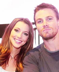 amnell:  Stephen Amell and Katie Cassidy 