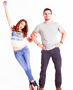 amnell:  Stephen Amell and Katie Cassidy 