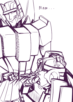 kkalcollection:  ankankimatank:  aircommanderp:  headstomp demanded I participate and demanded I draw exactly this. I quote: “Draw Fulcrum and Misfire and blowjobs”. I tried.  Misfire’s face……………………  YES. yes, goooood. 