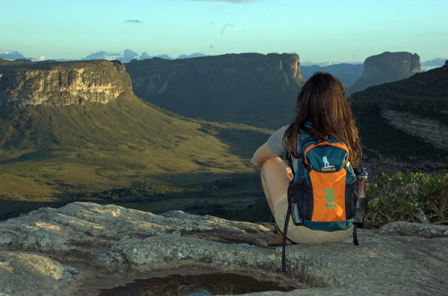 Admiring the view, Chapada Diamantina National Park, Brazil (by turismobahia).