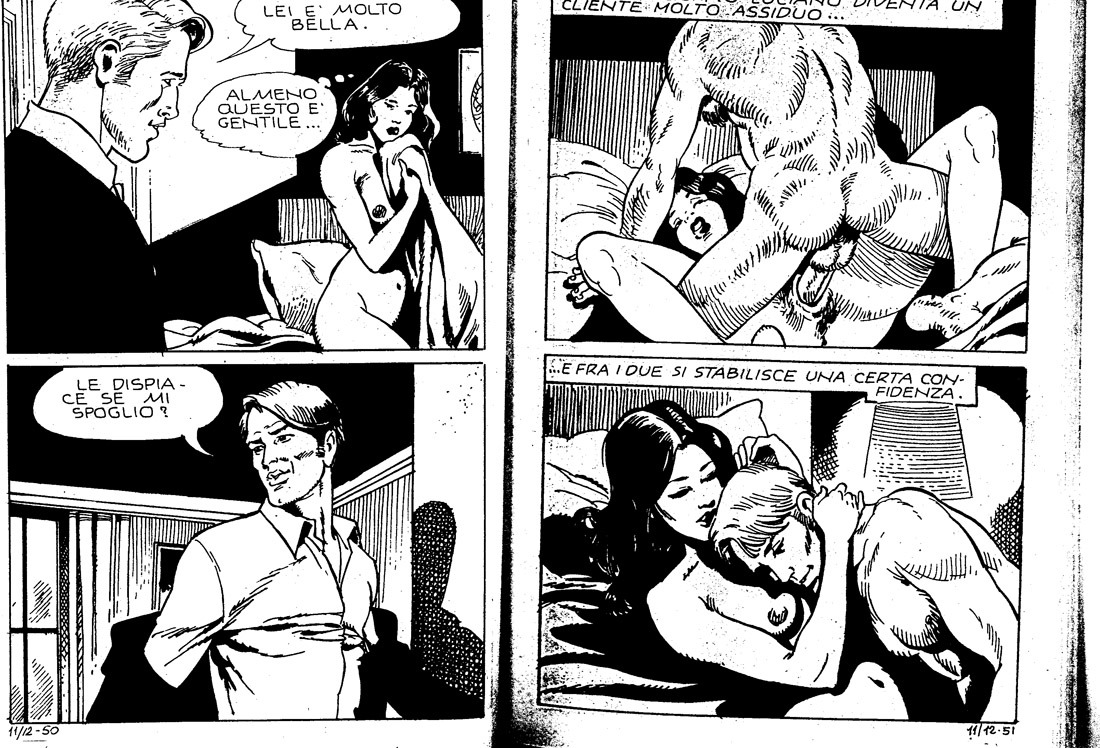 Softcore vintage erotic comiks