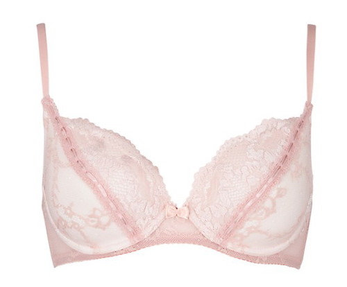 bboudoir:Bassoni Peach Lace Jill bra from New Look