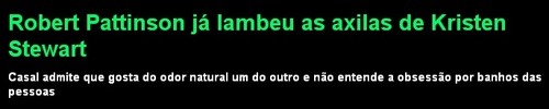 De boa na net, quando de repente... 