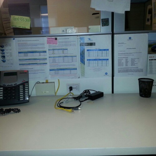 Love being at my desk on the weekends