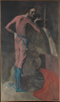 blastedheath:  Pablo Picasso (Spanish, 1881-1973), The Actor, 1904-05. Oil on canvas, 196.2 x 115.3 cm. The Metropolitan Museum of Art, New York. 