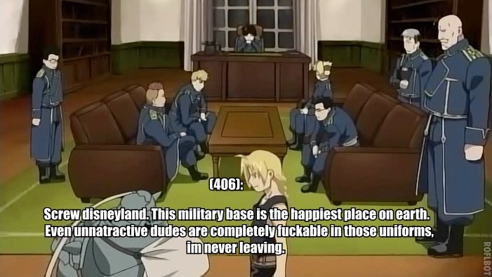textsfromfma:  submitted by tierfal.  Damn fucking straight. Havoc, Mustang&hellip;maybe