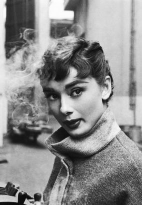 missingaudrey:  Audrey Hepburn photographed by Mark Shaw on the set of Sabrina, 1953  