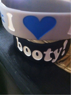 bouncyjuicy:  New bracelets I Love Booty!