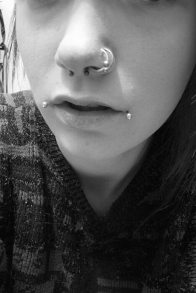 double nose piercings tumblr