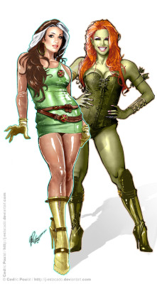 gothamcitysirensart:  Never seen this pairing before. It’s defiantly interesting, and I think I love it.  