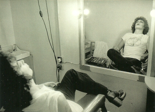 suicideblonde:  Tim Curry during the filming of Rocky Horror Picture Show 