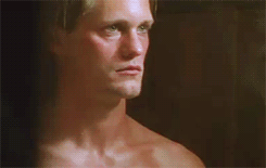 Alexander Skarsgard in Kill Your Darlings OMG! He&rsquo;s handsome even dressed like a woman.