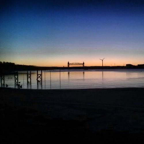 justrollingwithit:  Cape cod (: #railroad #bridge #canal #sunrise #nofilter