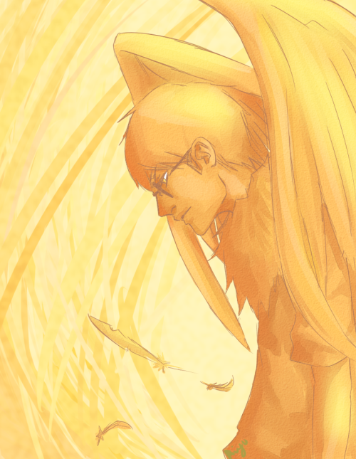 myendlessfaith: Dave Sprite.Haven’t finished act 2 yet. Because of my sis, I drew this @__@&nb