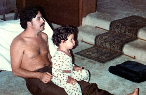 Pablo Escobar & His baby son