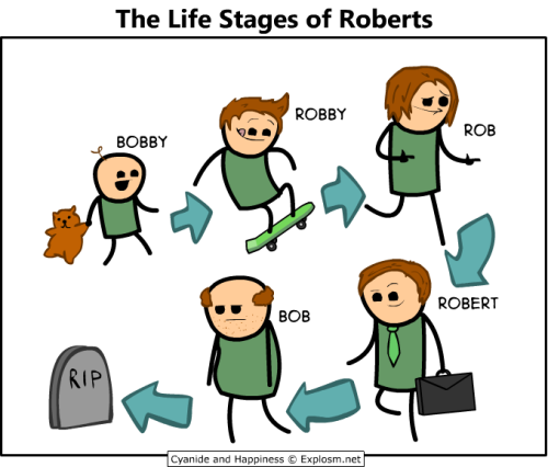 laughingsquid:The Life Stages of Roberts