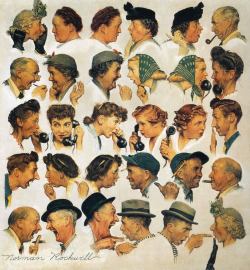 mymistakesweremadeforu:  The Gossips-Norman Rockwell 