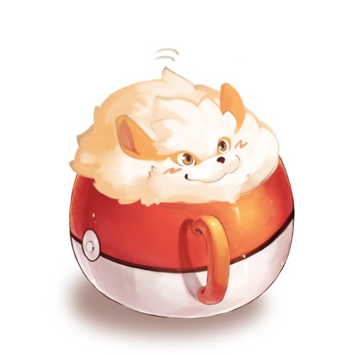 flaaffy-love:  Cup of arcanine :3 