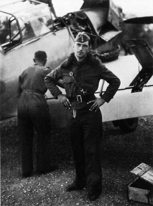 German fighter ace Werner Mölders in Spain.