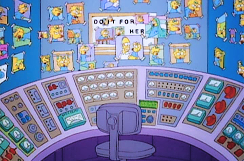  Before Maggie was born, Homer Simpson worked at the Nuclear Plant because he needed