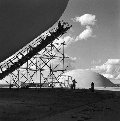 rcruzniemiec: Brasilia Under Construction Designed by Oscar Niemeyer and built in the late 50s Bra