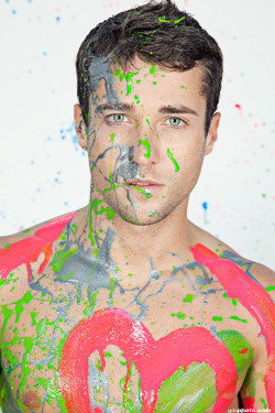 theshelteredlife:  thepixelnoir:  {Colby Melvin} painted.    This is a fantastic series! Although would have loved it more if it had been nude. More provocative and just as fun. 