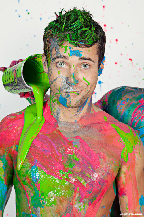 theshelteredlife:  thepixelnoir:  {Colby Melvin} painted.    This is a fantastic series! Although would have loved it more if it had been nude. More provocative and just as fun. 