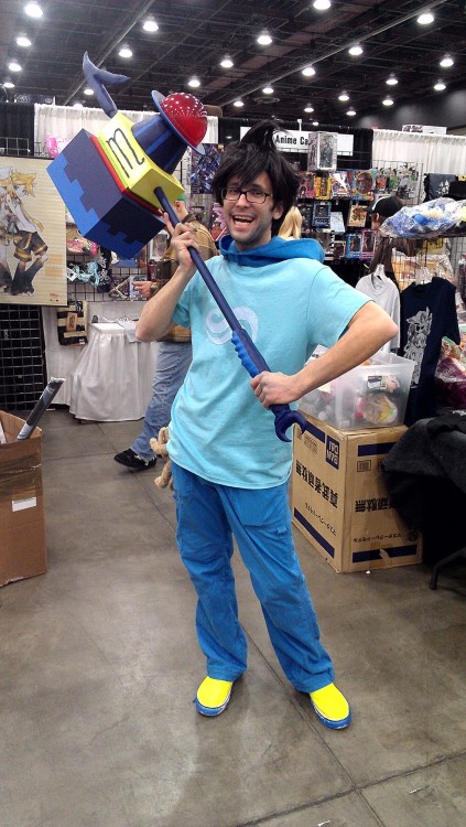 stellarvisionary:  rosetherobotninja:  colorfulrussianfireworks:  THIS JOHN WAS GREAT. RUGGED JOHN  John is http://lunareticdawn.tumblr.com/!  Since when is being an adult male considered “rugged”? It’s an awesome cosplay, I’ll give him that,