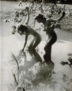 semioticapocalypse:  Girls wading. By Yvonne