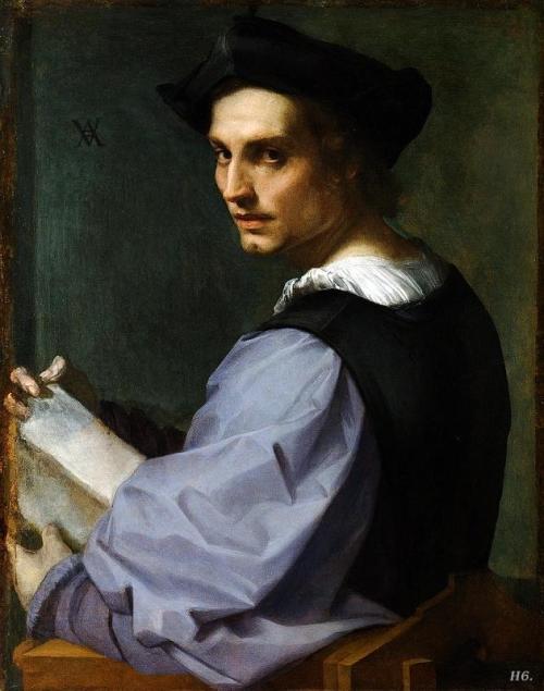 hadrian6:  Portrait of a man. Andrea Del Sarto. (1486-1530).  