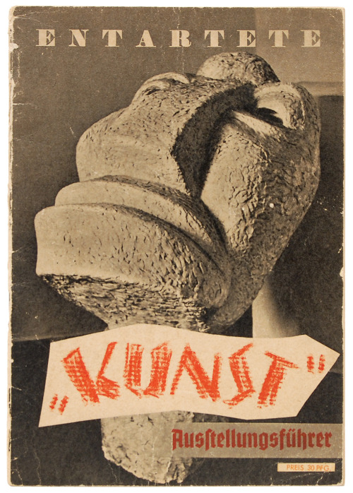 absurdonio: Cover of the catalogue of the Entartete Kunst (Degenerate Art) exhibition, first edition