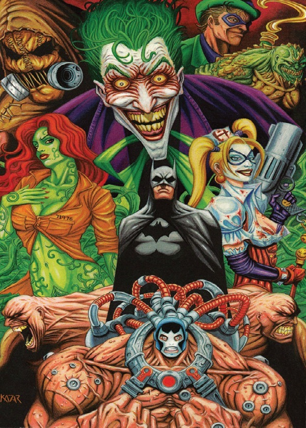 youngjusticer:  House of Mad. Arkham Asylum, by Frank Kadar. 