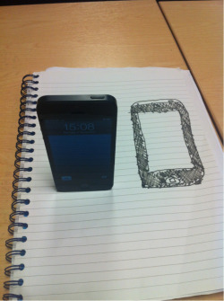  the iphone on the left is a real iphone…