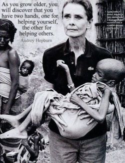 Audrey Hepburn spent many years in Africa